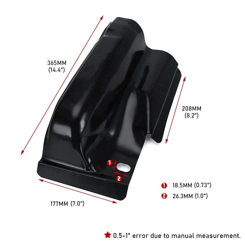 Wocch F150 Cab Corners Pickup Truck Corner Rust Repair Steel Panel Cover for Ford F150 Crew Cab 4 Door 2009 2010 2011 2012 2013 2014 - Image 5